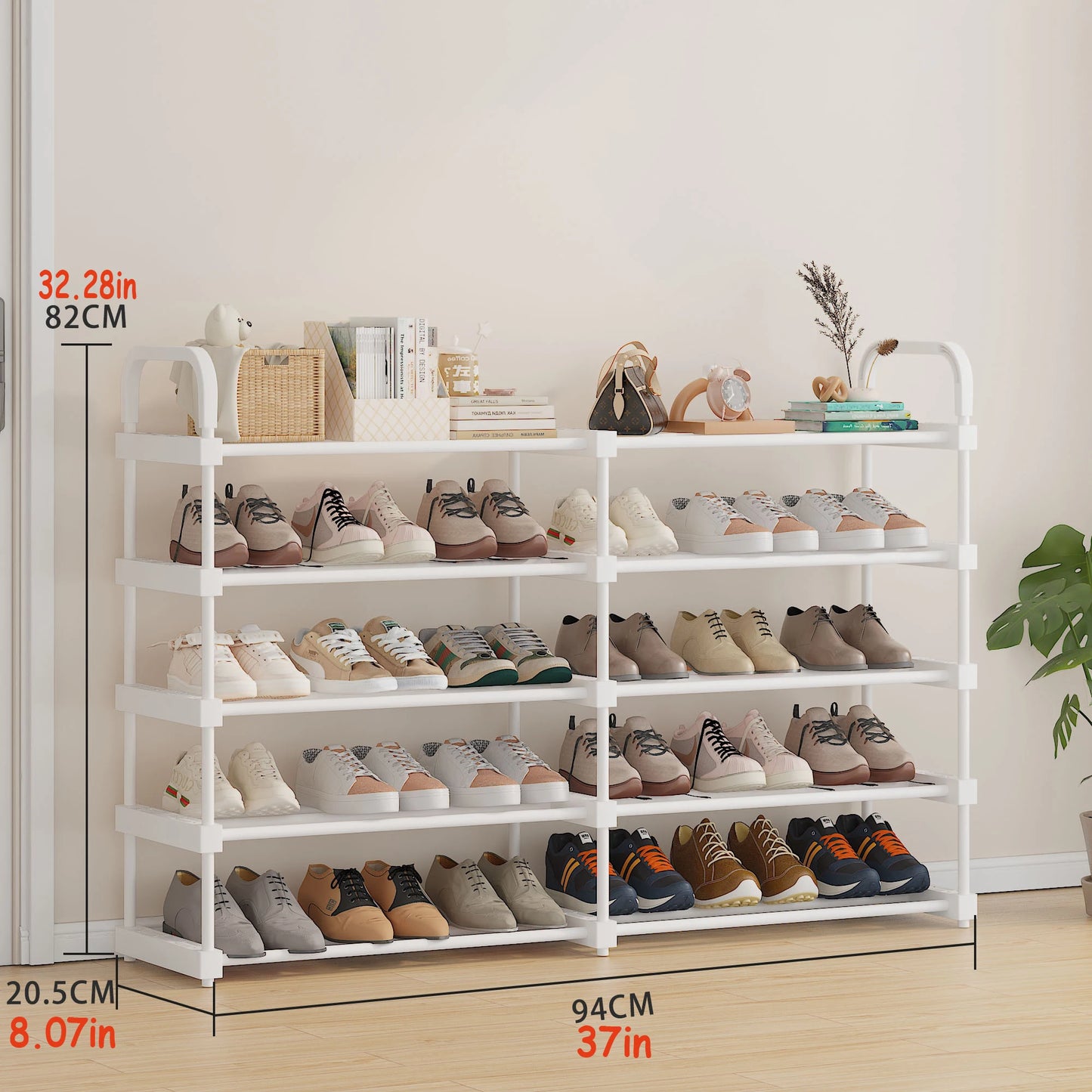 4-5-6-7 Single/Double Row Shoe Cabinets