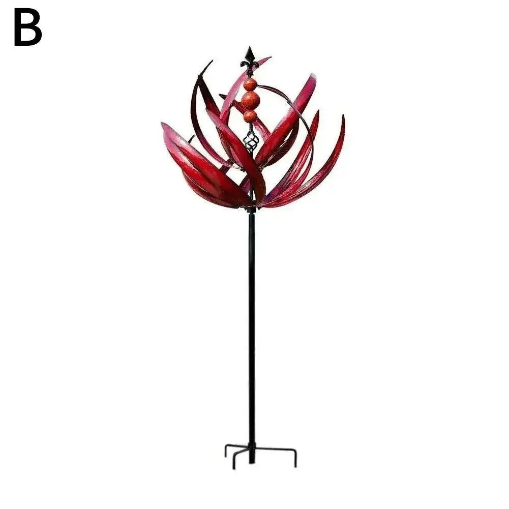Lawn Metal Wind Solar Spinners