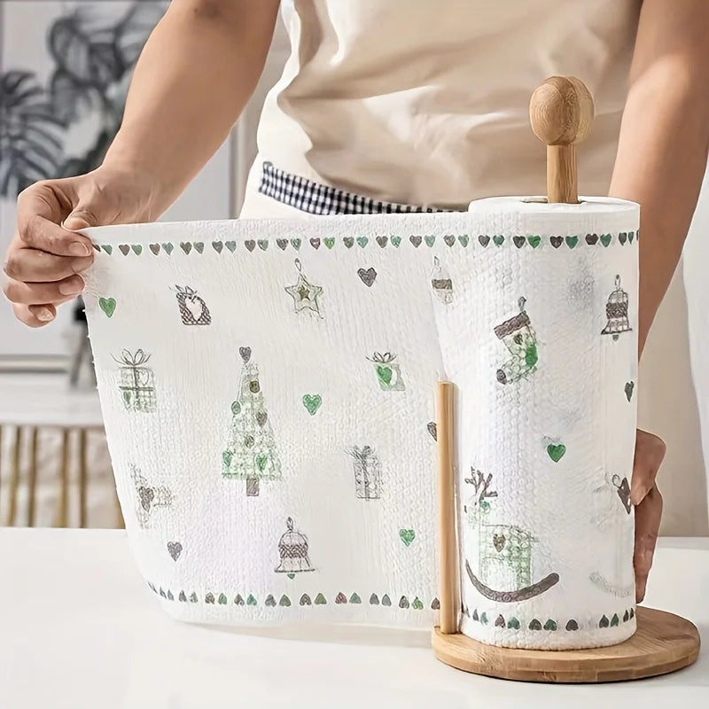 50 100pcs/roll Dishcloth Absorbent Paper