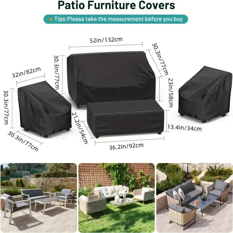 4pcs/Set Patio Furniture Covers