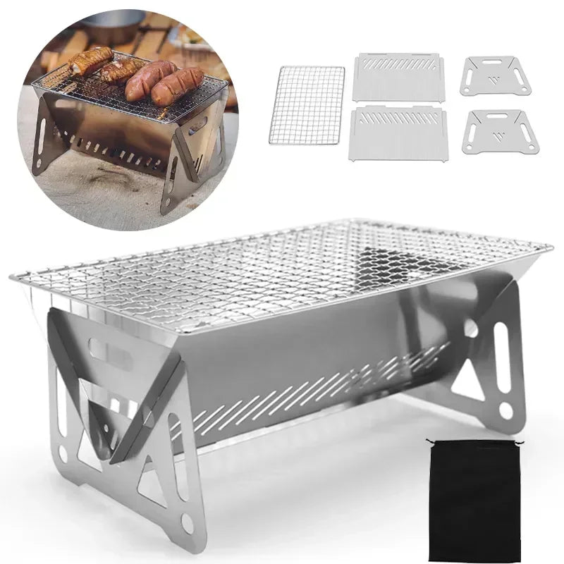 BBQ Grill Rack Net Firewood