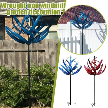 Lawn Metal Wind Solar Spinners