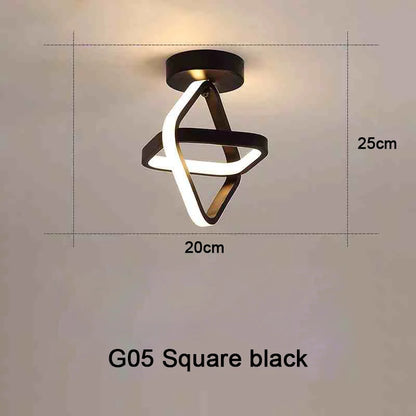 Modern LED Ceiling Light 2 Rings