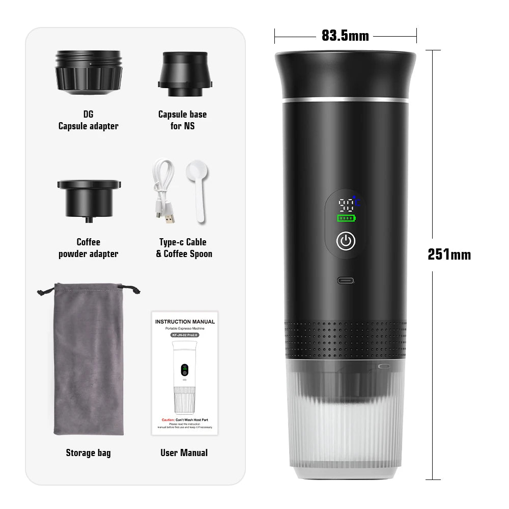 Wireless Electric Espresso Coffee Machine