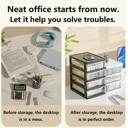 Clear Desktop Storage Box