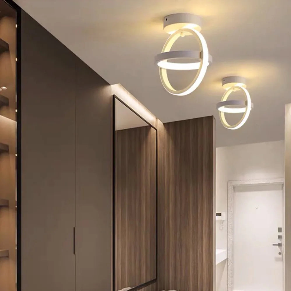 Modern LED Ceiling Light 2 Rings