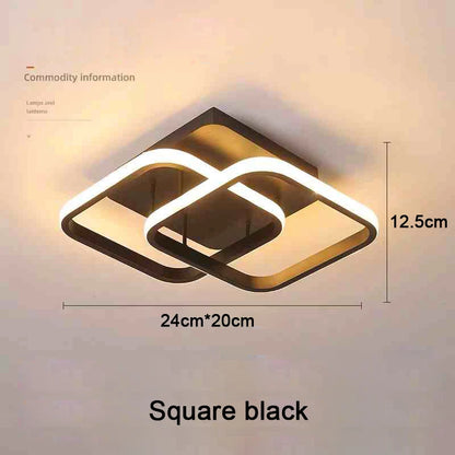 Modern LED Ceiling Light 2 Rings