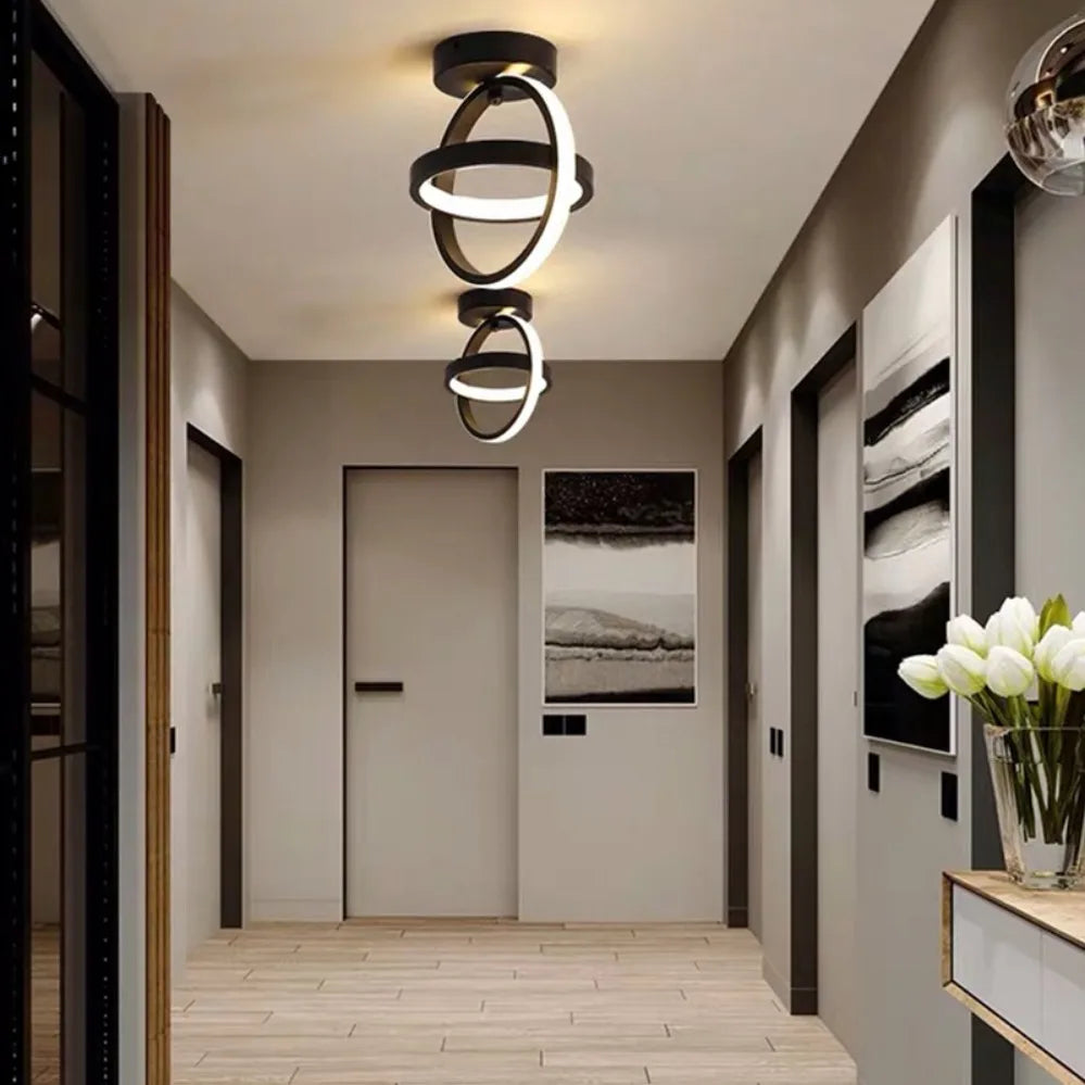 Modern LED Ceiling Light 2 Rings