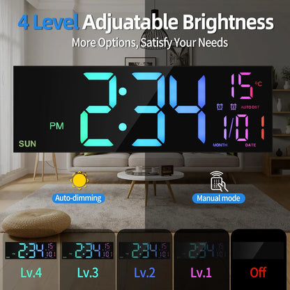 16.2'' Large Digital Wall Clock