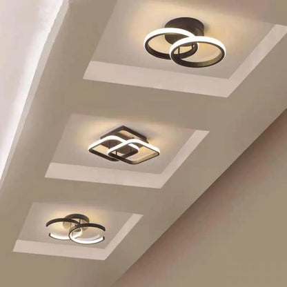 Modern LED Ceiling Light 2 Rings