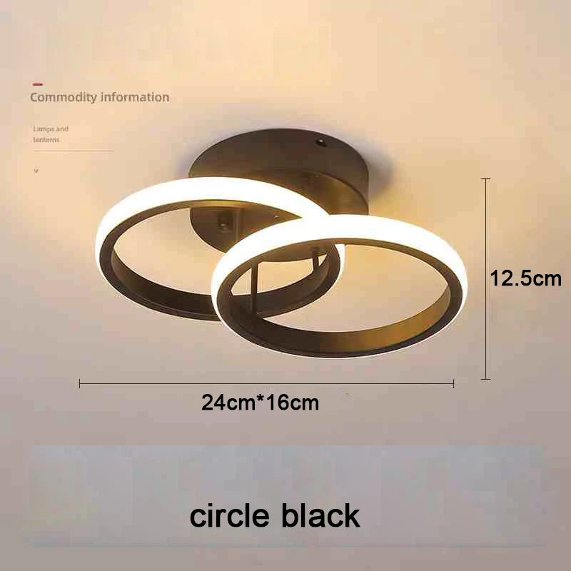 Modern LED Ceiling Light 2 Rings