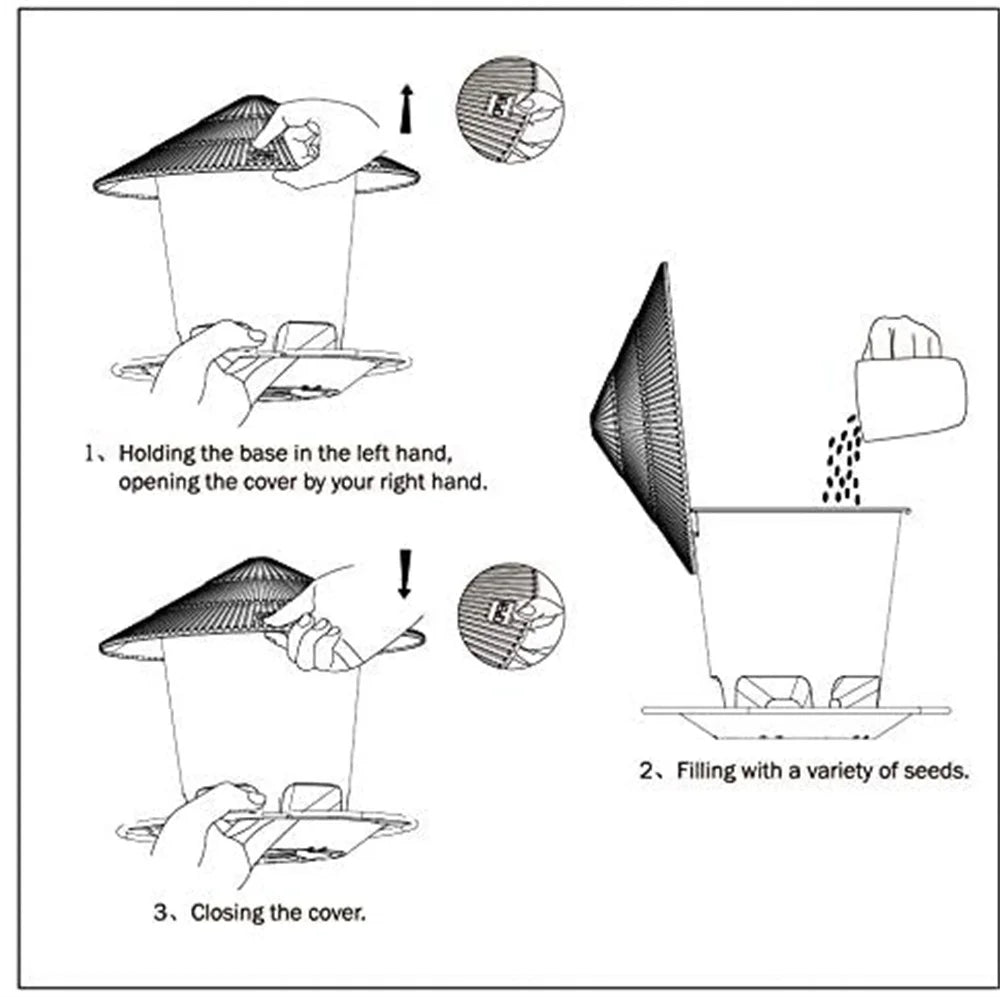 Automatic Feeding Food Container