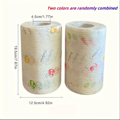 50 100pcs/roll Dishcloth Absorbent Paper