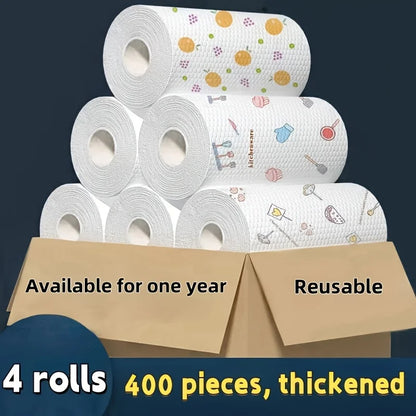 50 100pcs/roll Dishcloth Absorbent Paper