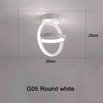 Modern LED Ceiling Light 2 Rings