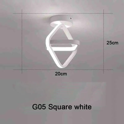 Modern LED Ceiling Light 2 Rings