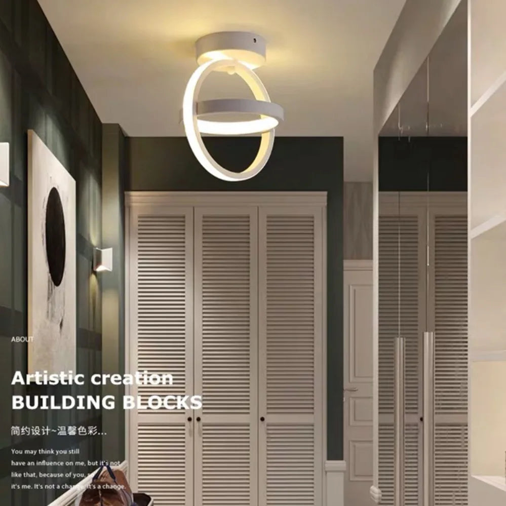 Modern LED Ceiling Light 2 Rings