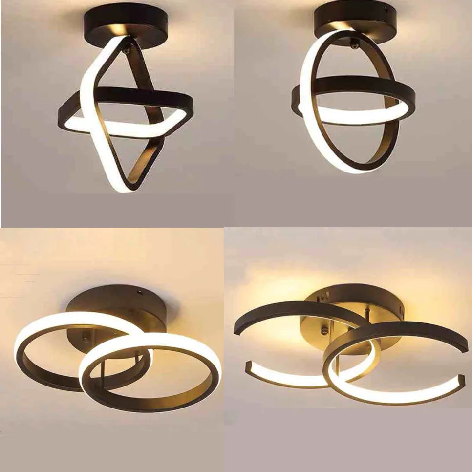 Modern LED Ceiling Light 2 Rings