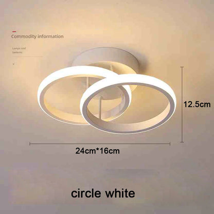 Modern LED Ceiling Light 2 Rings