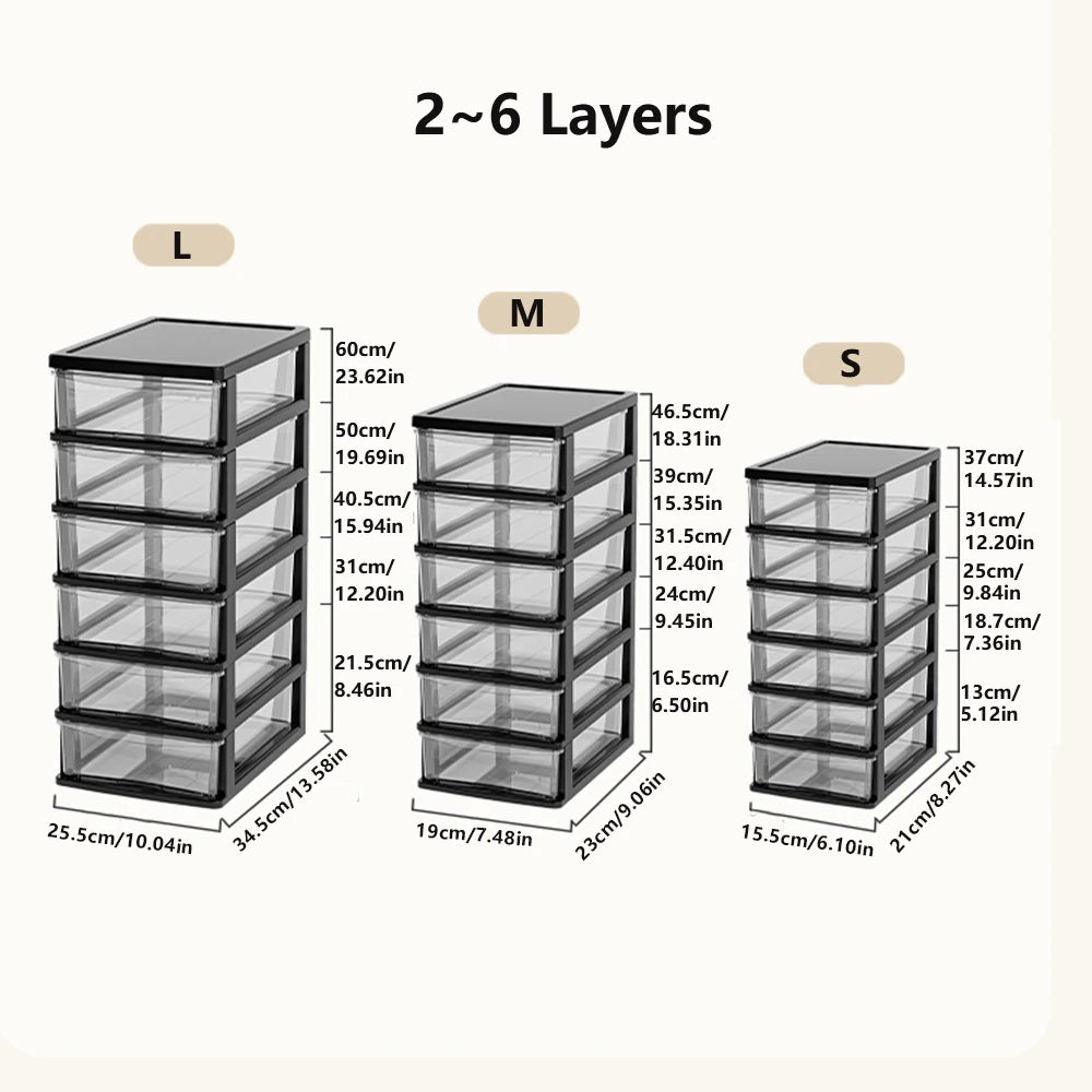 Clear Desktop Storage Box
